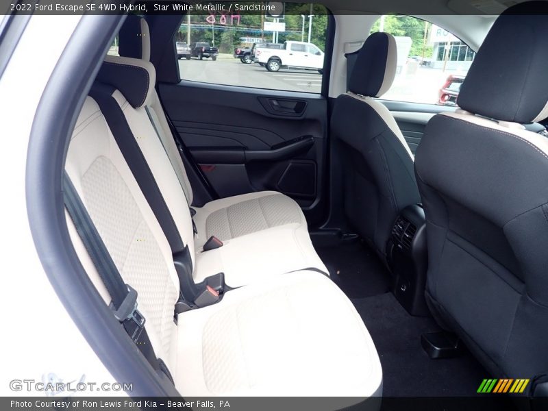 Star White Metallic / Sandstone 2022 Ford Escape SE 4WD Hybrid