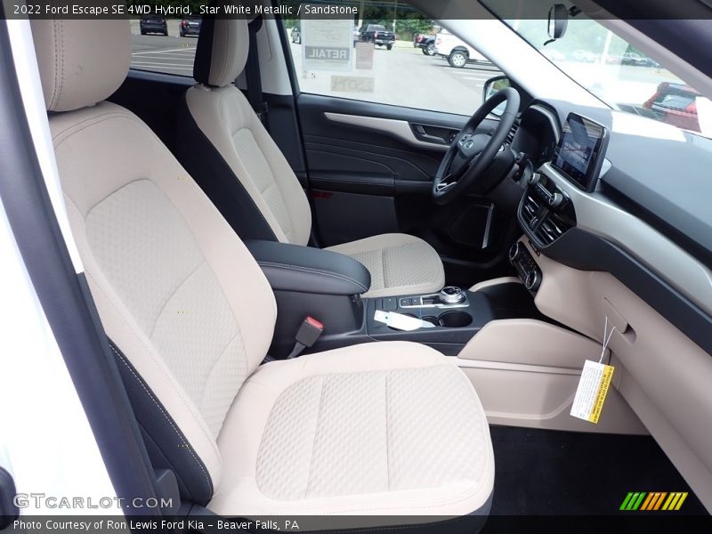 Star White Metallic / Sandstone 2022 Ford Escape SE 4WD Hybrid