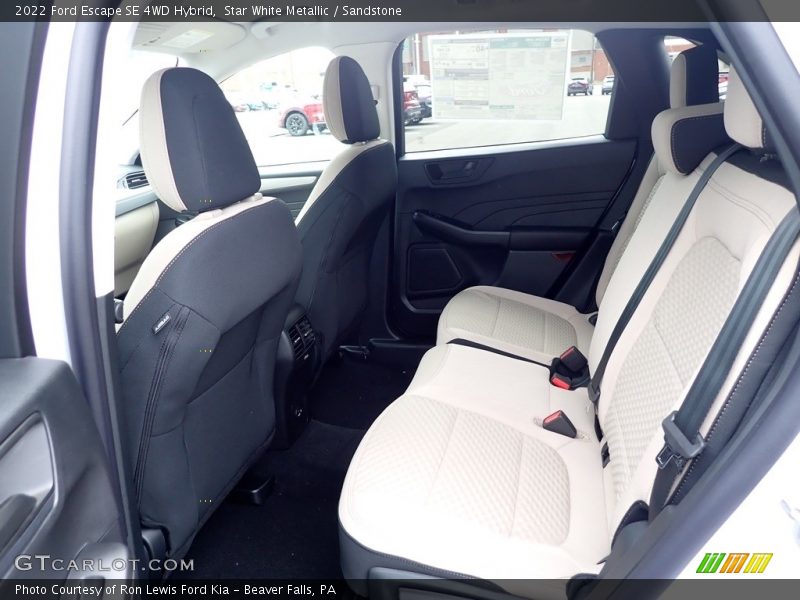 Star White Metallic / Sandstone 2022 Ford Escape SE 4WD Hybrid