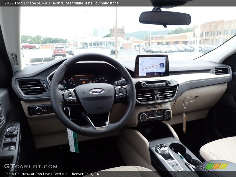 Star White Metallic / Sandstone 2022 Ford Escape SE 4WD Hybrid