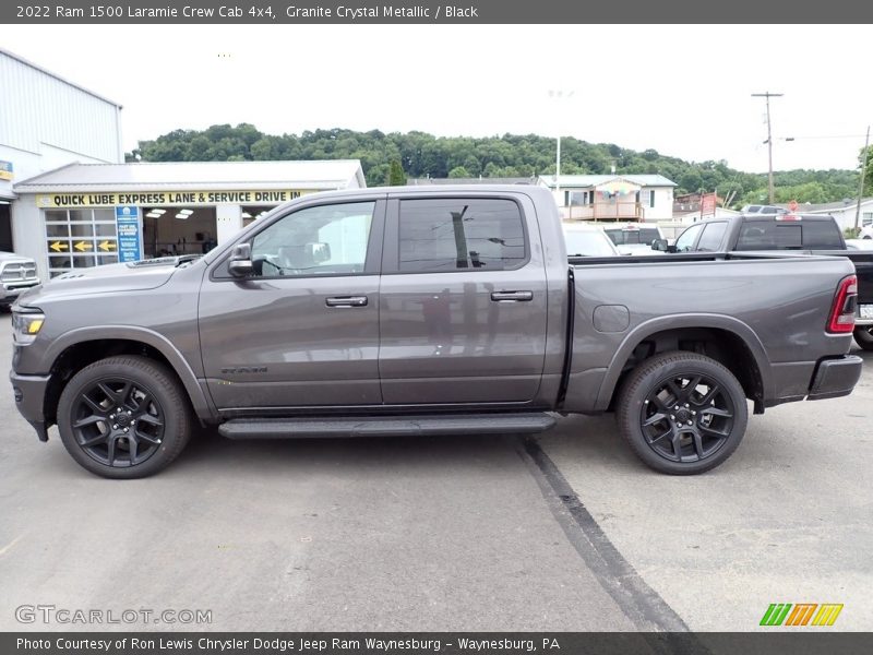 Granite Crystal Metallic / Black 2022 Ram 1500 Laramie Crew Cab 4x4
