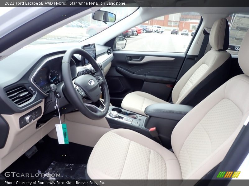 Star White Metallic / Sandstone 2022 Ford Escape SE 4WD Hybrid