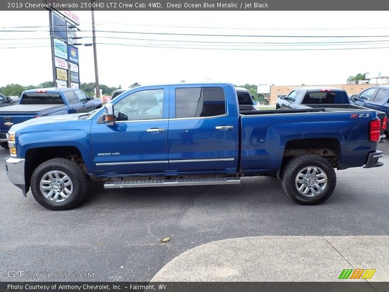 Deep Ocean Blue Metallic / Jet Black 2019 Chevrolet Silverado 2500HD LTZ Crew Cab 4WD