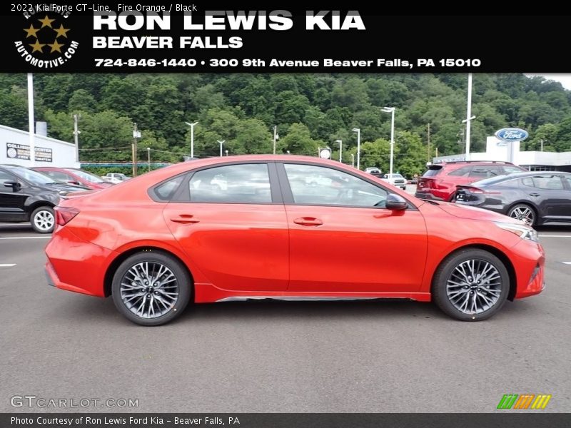 Fire Orange / Black 2022 Kia Forte GT-Line
