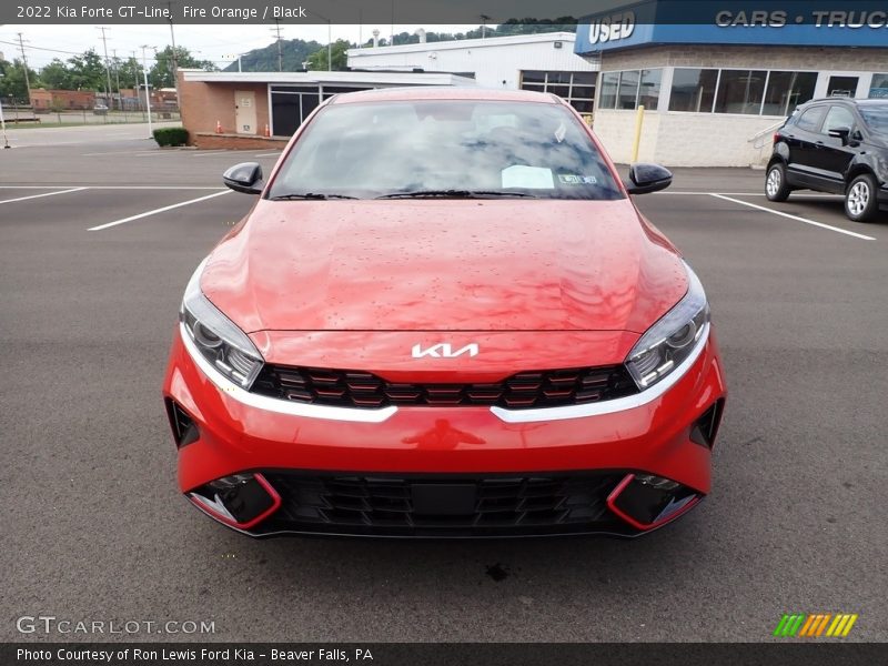 Fire Orange / Black 2022 Kia Forte GT-Line