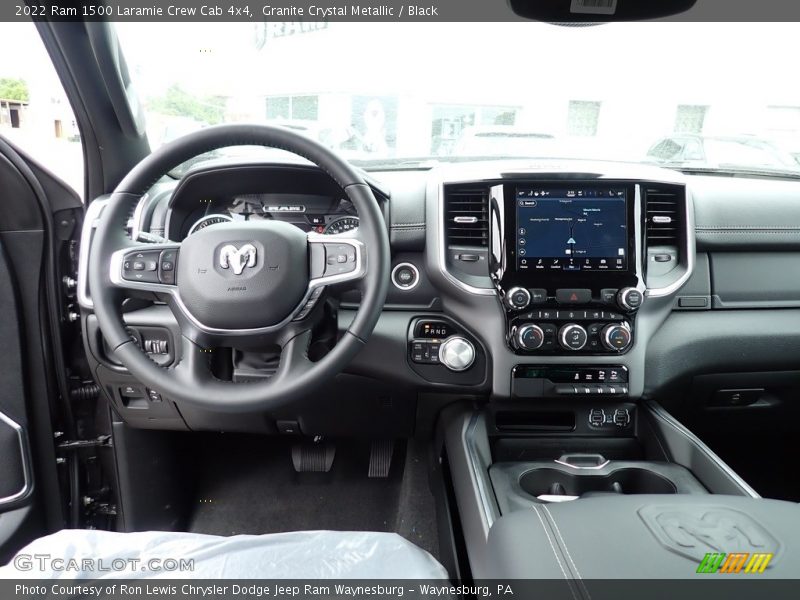 Granite Crystal Metallic / Black 2022 Ram 1500 Laramie Crew Cab 4x4