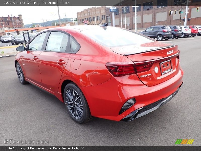 Fire Orange / Black 2022 Kia Forte GT-Line