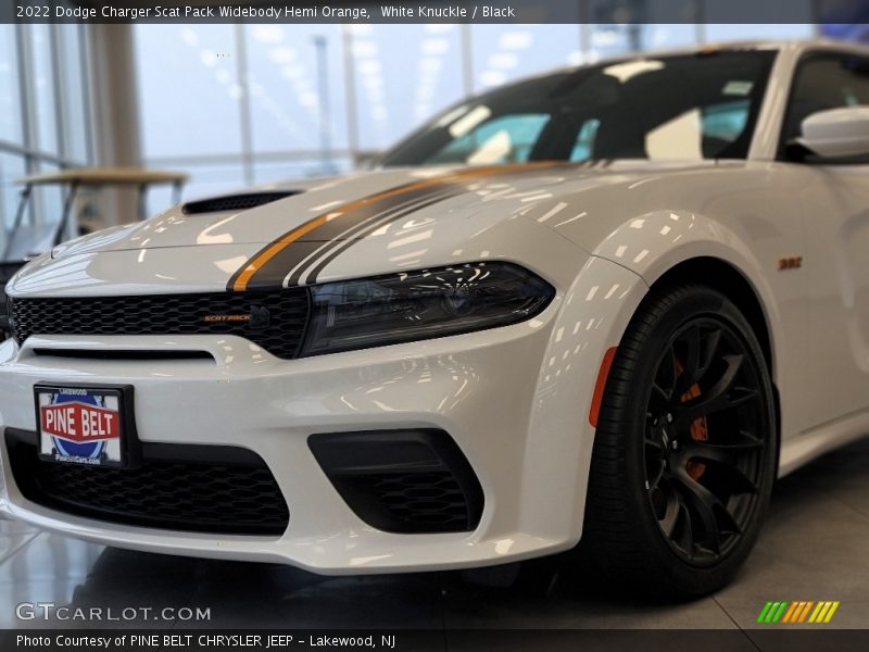 White Knuckle / Black 2022 Dodge Charger Scat Pack Widebody Hemi Orange