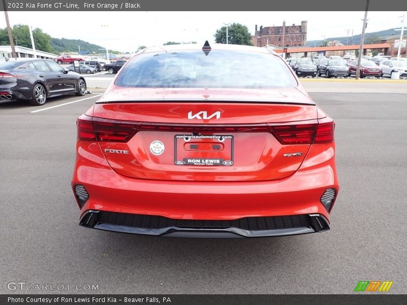 Fire Orange / Black 2022 Kia Forte GT-Line