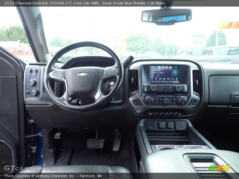 Deep Ocean Blue Metallic / Jet Black 2019 Chevrolet Silverado 2500HD LTZ Crew Cab 4WD