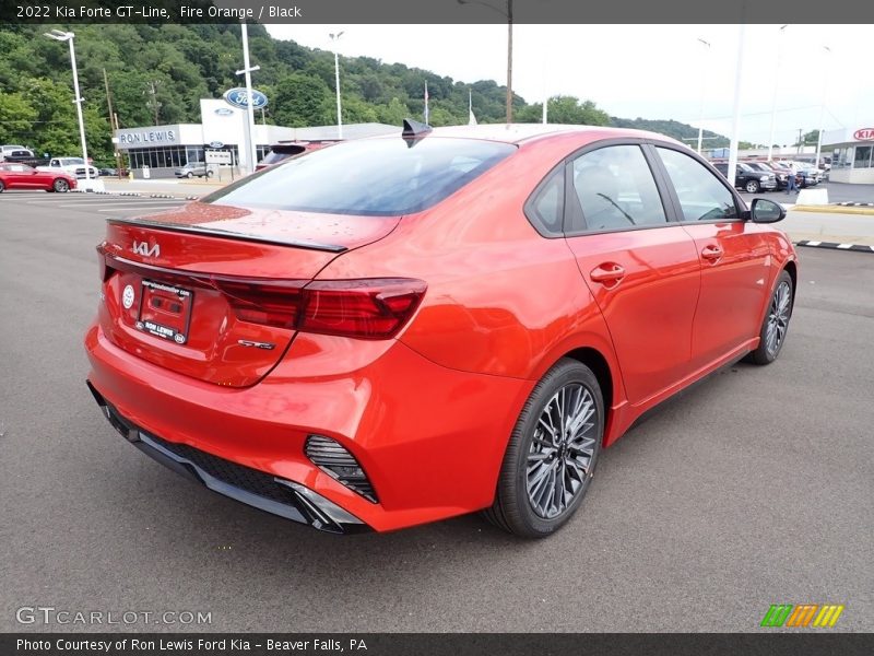 Fire Orange / Black 2022 Kia Forte GT-Line