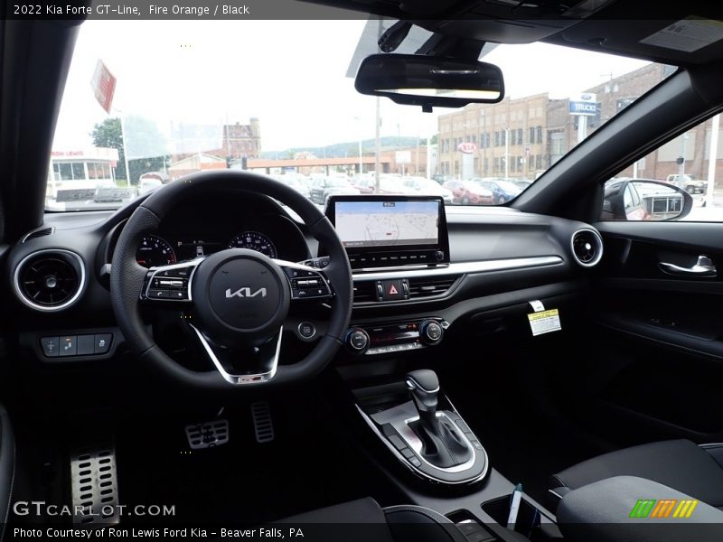 Fire Orange / Black 2022 Kia Forte GT-Line