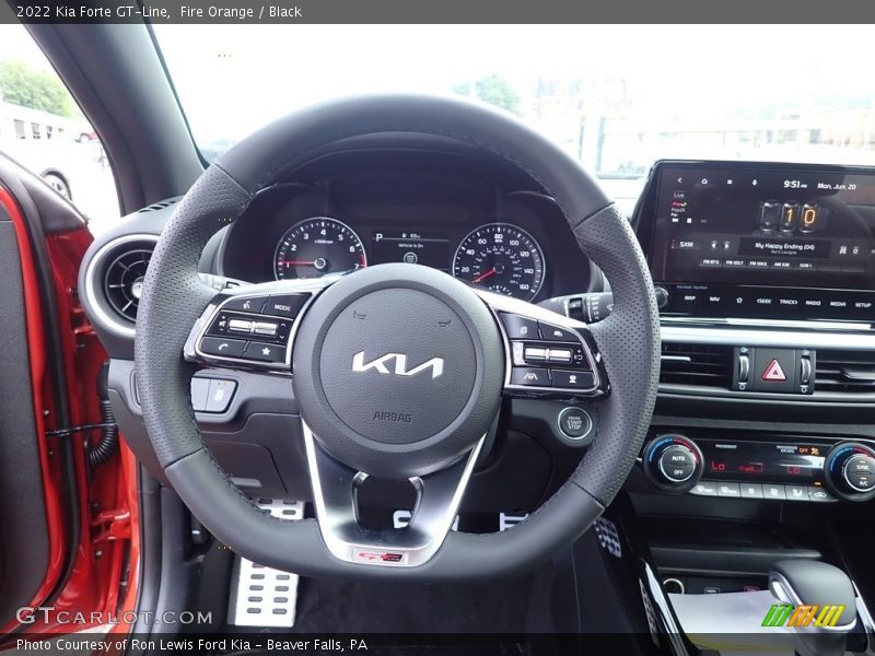 Fire Orange / Black 2022 Kia Forte GT-Line