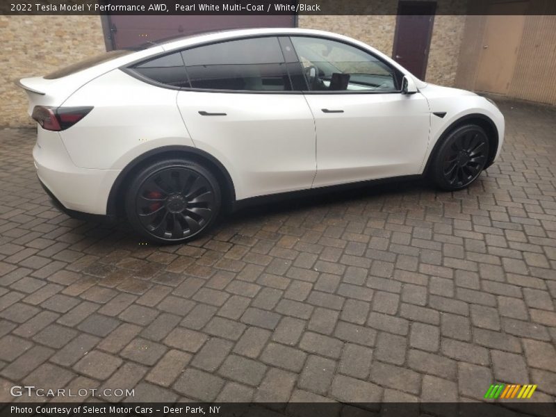 Pearl White Multi-Coat / White/Black 2022 Tesla Model Y Performance AWD