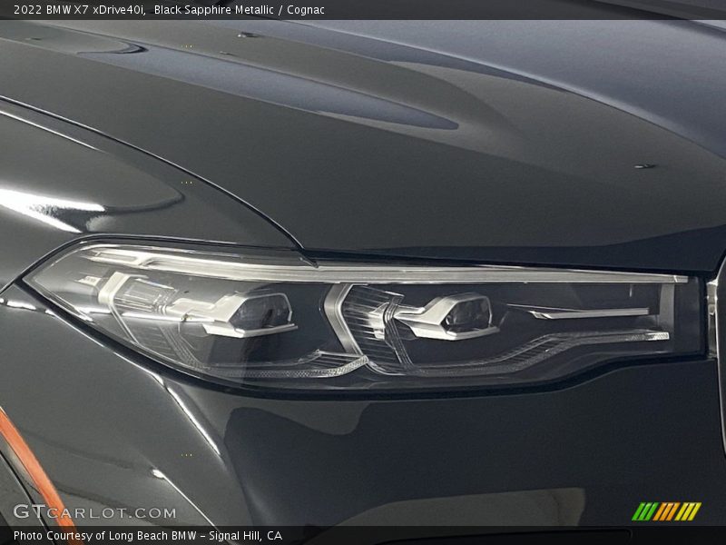 Black Sapphire Metallic / Cognac 2022 BMW X7 xDrive40i