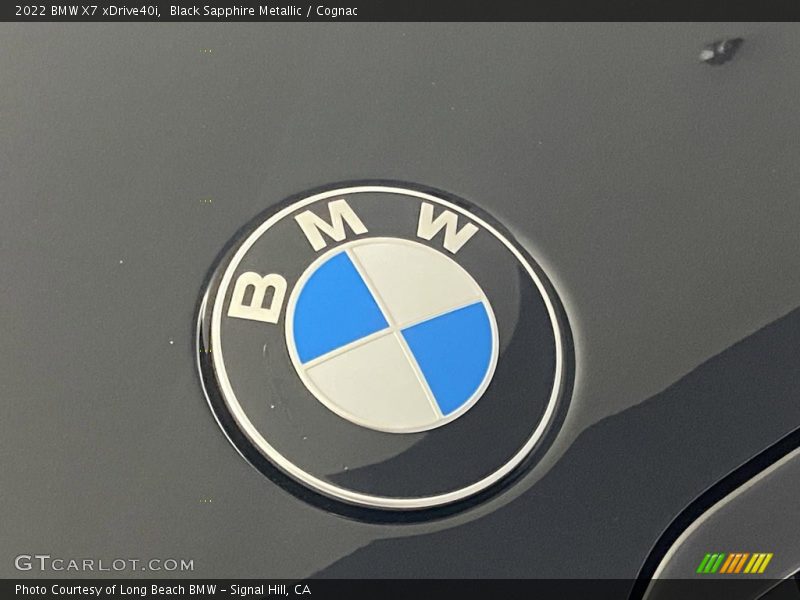 Black Sapphire Metallic / Cognac 2022 BMW X7 xDrive40i
