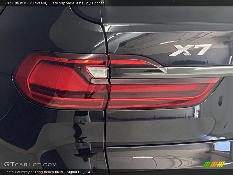 Black Sapphire Metallic / Cognac 2022 BMW X7 xDrive40i
