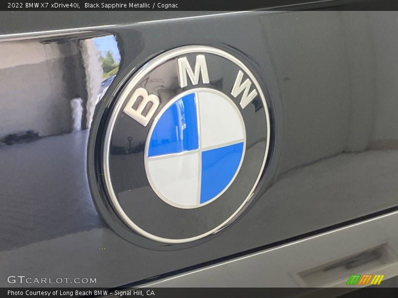 Black Sapphire Metallic / Cognac 2022 BMW X7 xDrive40i