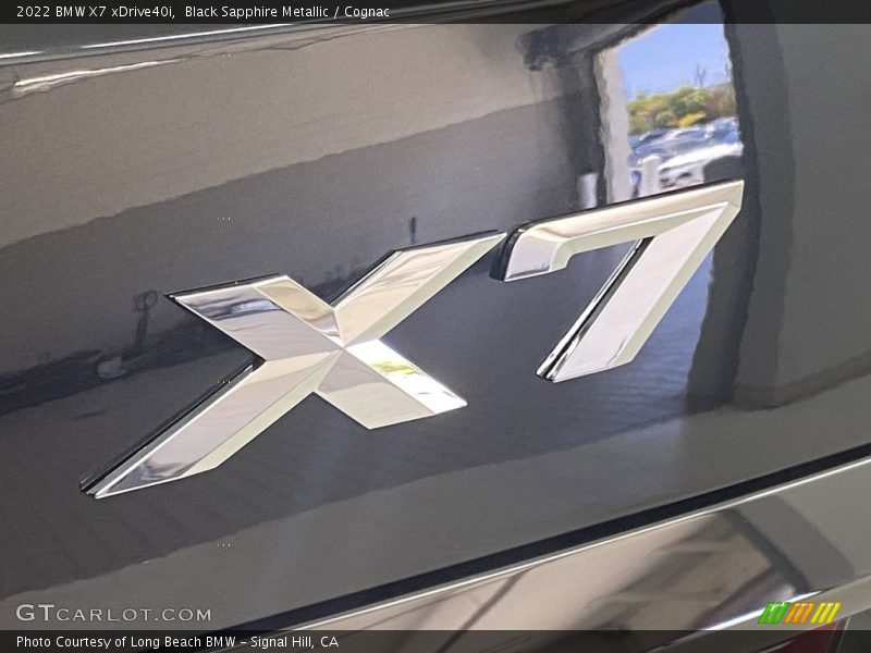 Black Sapphire Metallic / Cognac 2022 BMW X7 xDrive40i