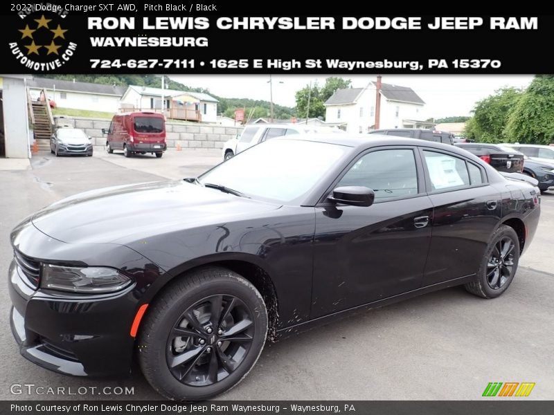 Pitch Black / Black 2022 Dodge Charger SXT AWD