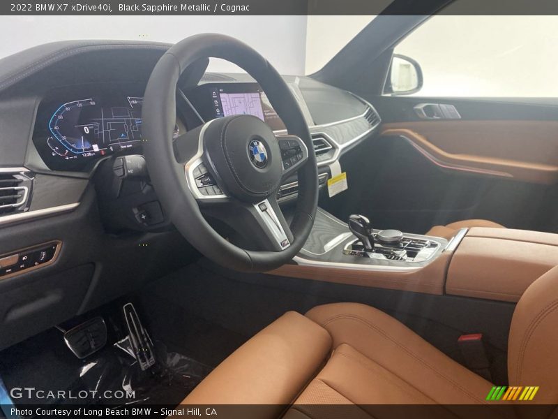 Black Sapphire Metallic / Cognac 2022 BMW X7 xDrive40i
