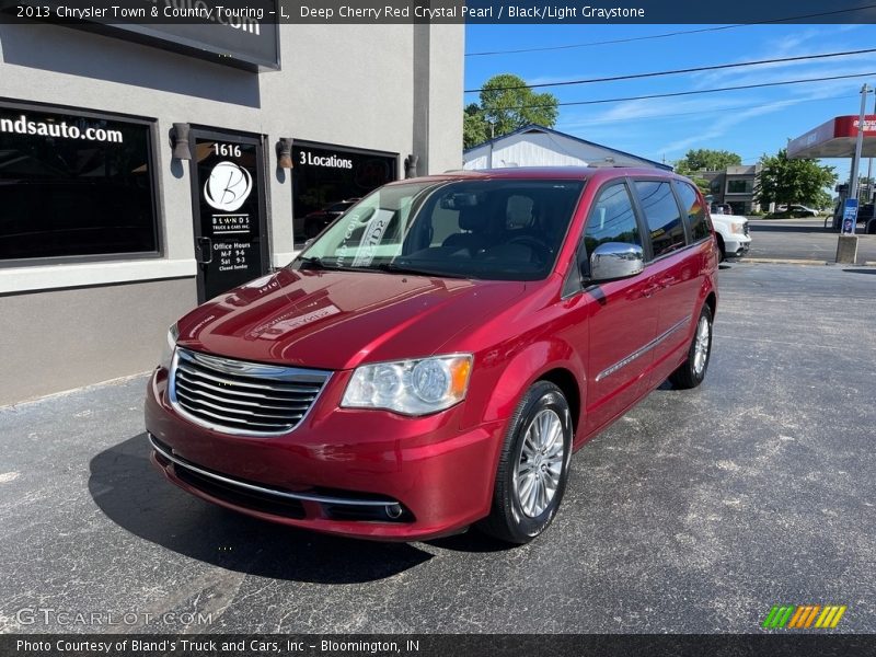 Deep Cherry Red Crystal Pearl / Black/Light Graystone 2013 Chrysler Town & Country Touring - L