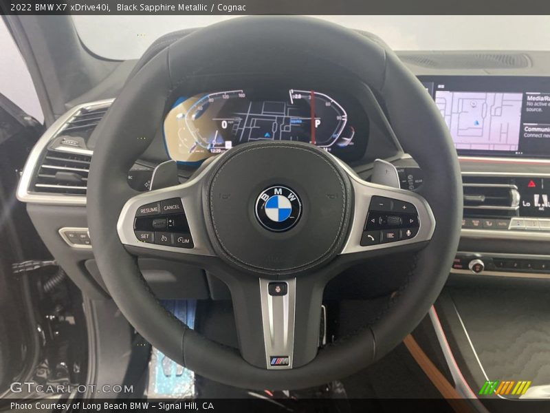 Black Sapphire Metallic / Cognac 2022 BMW X7 xDrive40i