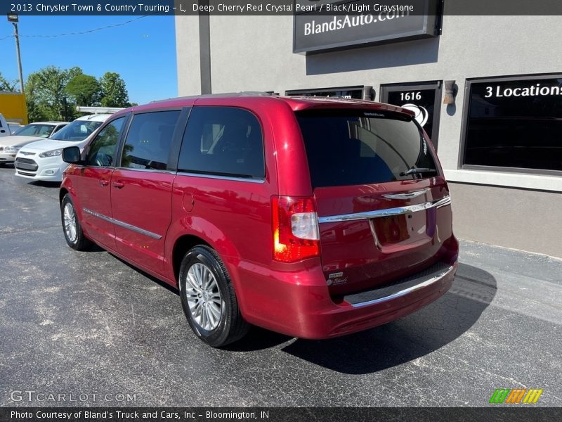 Deep Cherry Red Crystal Pearl / Black/Light Graystone 2013 Chrysler Town & Country Touring - L