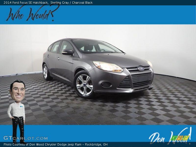 Sterling Gray / Charcoal Black 2014 Ford Focus SE Hatchback