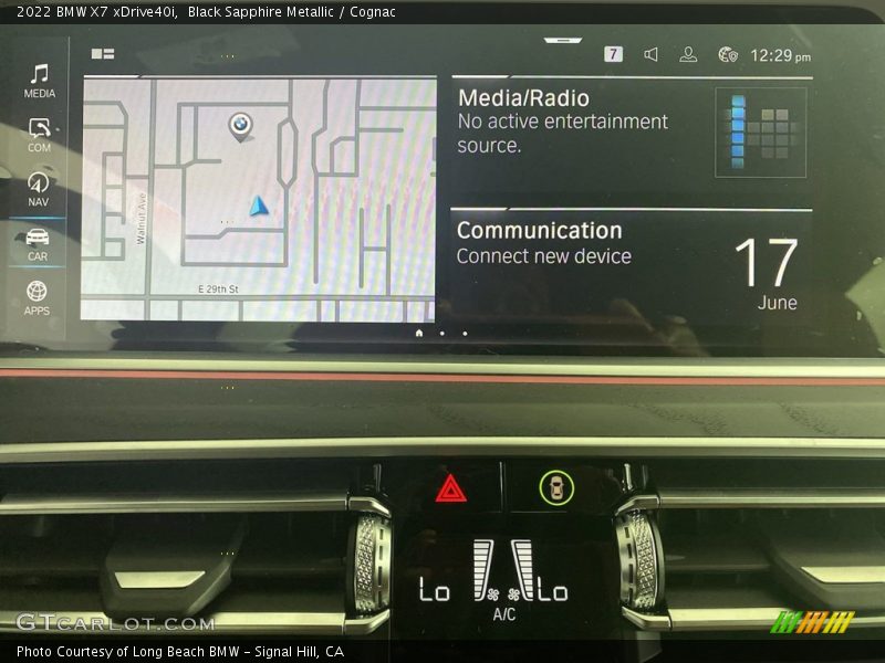Black Sapphire Metallic / Cognac 2022 BMW X7 xDrive40i