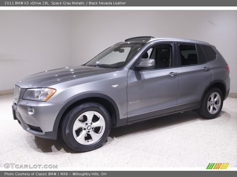 Space Gray Metallic / Black Nevada Leather 2011 BMW X3 xDrive 28i