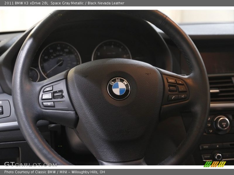 Space Gray Metallic / Black Nevada Leather 2011 BMW X3 xDrive 28i