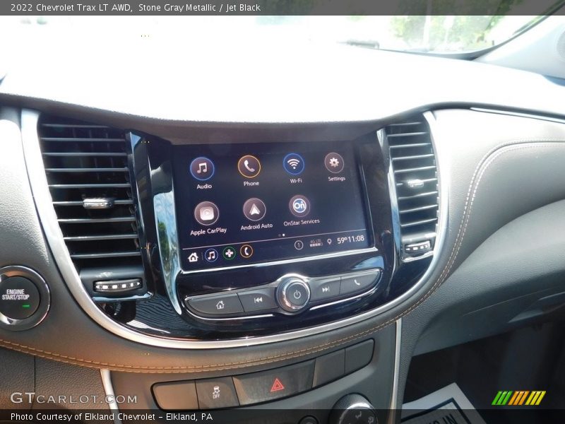 Stone Gray Metallic / Jet Black 2022 Chevrolet Trax LT AWD