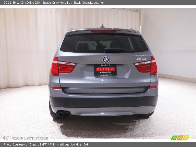 Space Gray Metallic / Black Nevada Leather 2011 BMW X3 xDrive 28i