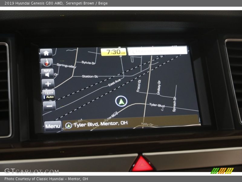 Navigation of 2019 Genesis G80 AWD