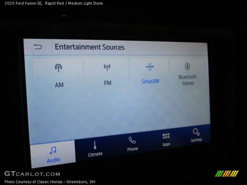 Rapid Red / Medium Light Stone 2020 Ford Fusion SE