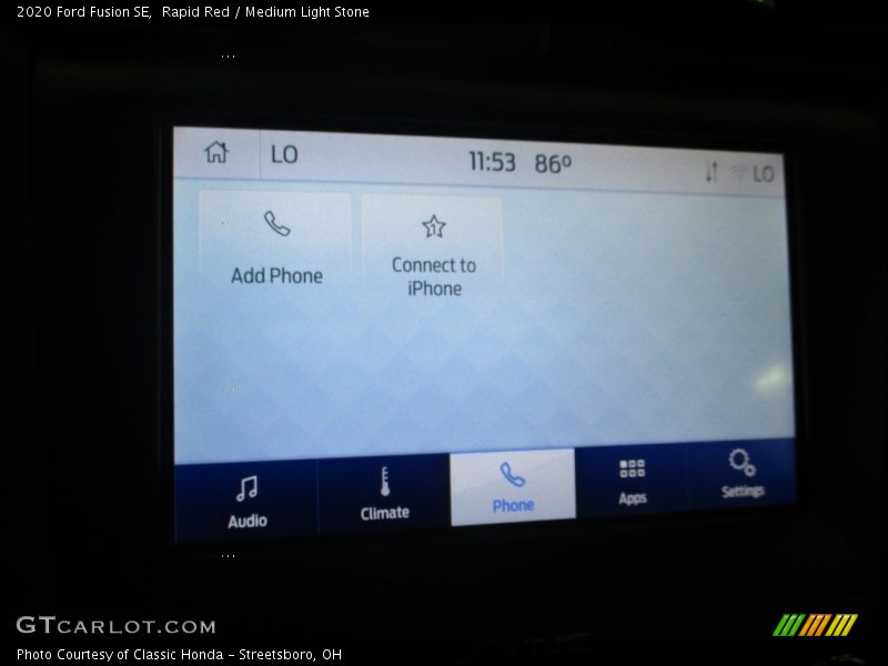 Rapid Red / Medium Light Stone 2020 Ford Fusion SE