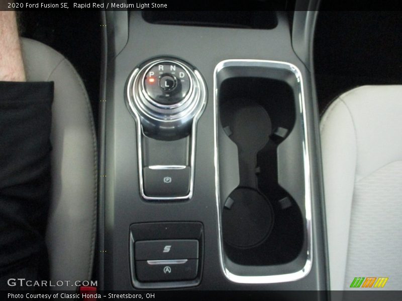 Rapid Red / Medium Light Stone 2020 Ford Fusion SE