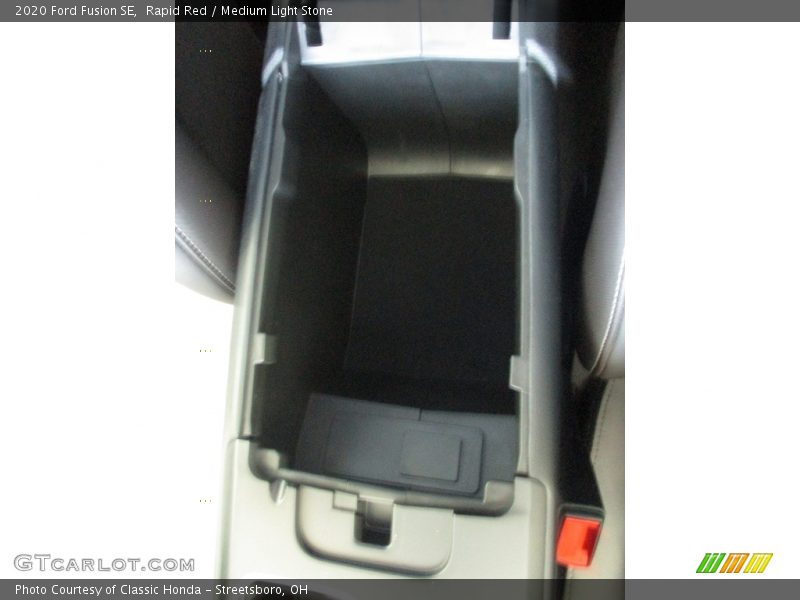 Rapid Red / Medium Light Stone 2020 Ford Fusion SE