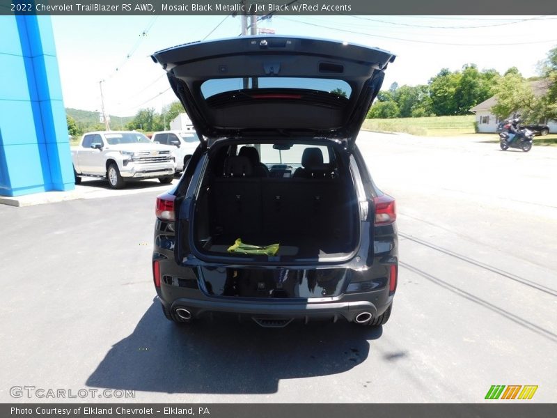 Mosaic Black Metallic / Jet Black w/Red Accents 2022 Chevrolet TrailBlazer RS AWD