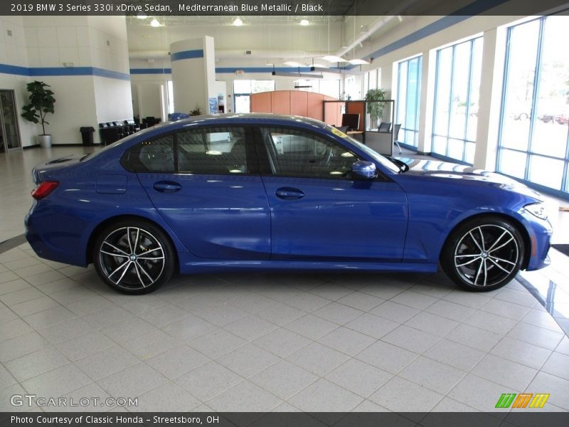 Mediterranean Blue Metallic / Black 2019 BMW 3 Series 330i xDrive Sedan