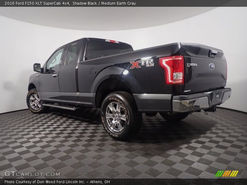 Shadow Black / Medium Earth Gray 2016 Ford F150 XLT SuperCab 4x4