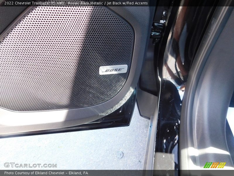 Mosaic Black Metallic / Jet Black w/Red Accents 2022 Chevrolet TrailBlazer RS AWD