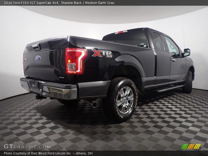 Shadow Black / Medium Earth Gray 2016 Ford F150 XLT SuperCab 4x4