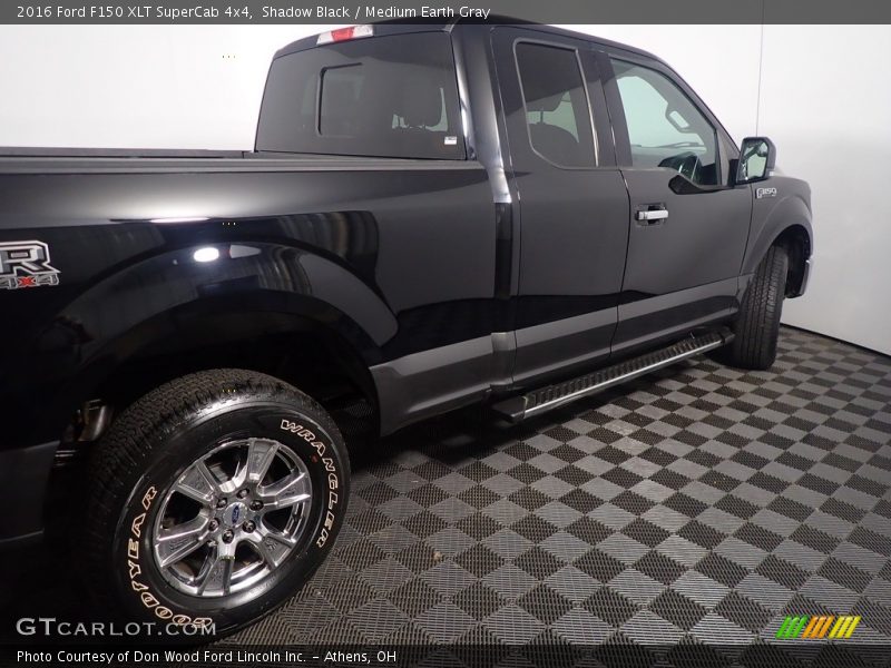 Shadow Black / Medium Earth Gray 2016 Ford F150 XLT SuperCab 4x4