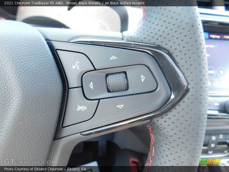 Mosaic Black Metallic / Jet Black w/Red Accents 2022 Chevrolet TrailBlazer RS AWD