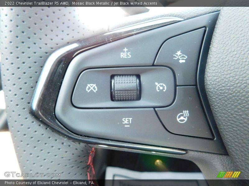 Mosaic Black Metallic / Jet Black w/Red Accents 2022 Chevrolet TrailBlazer RS AWD