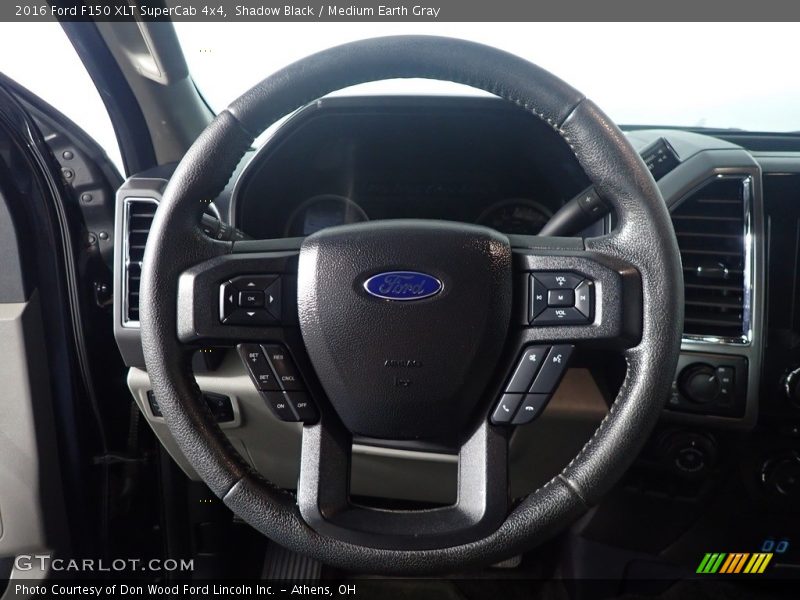 Shadow Black / Medium Earth Gray 2016 Ford F150 XLT SuperCab 4x4