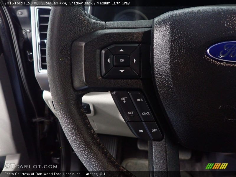 Shadow Black / Medium Earth Gray 2016 Ford F150 XLT SuperCab 4x4