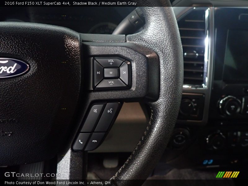 Shadow Black / Medium Earth Gray 2016 Ford F150 XLT SuperCab 4x4